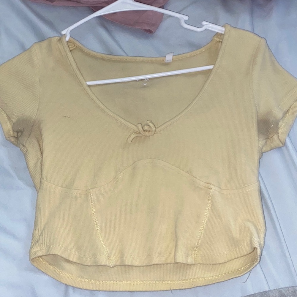 Pacsun yellow crop top